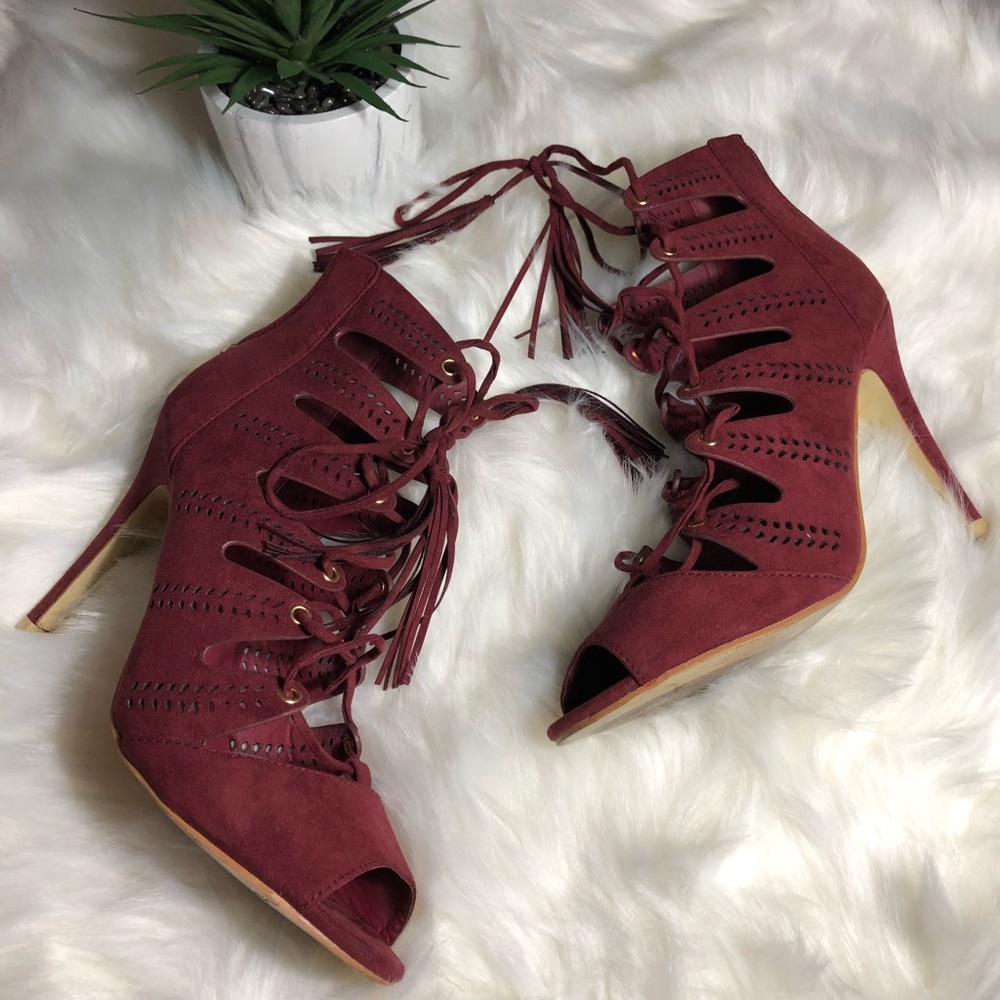 Lace up heels
